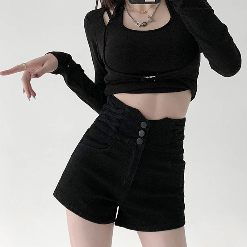 Summer Denim Shorts Women Jeans Short for Women High Waist Denim Hot Shorts Sexy Jeans pantalones short femme