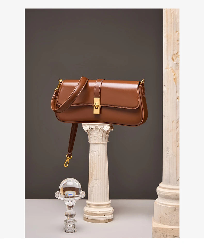 Jonlily Women Genuine Leather Shoulder Bag Female Fashion Handbag Totes Small Underarm Bag Casual Daybag Mini Purse -KG1313