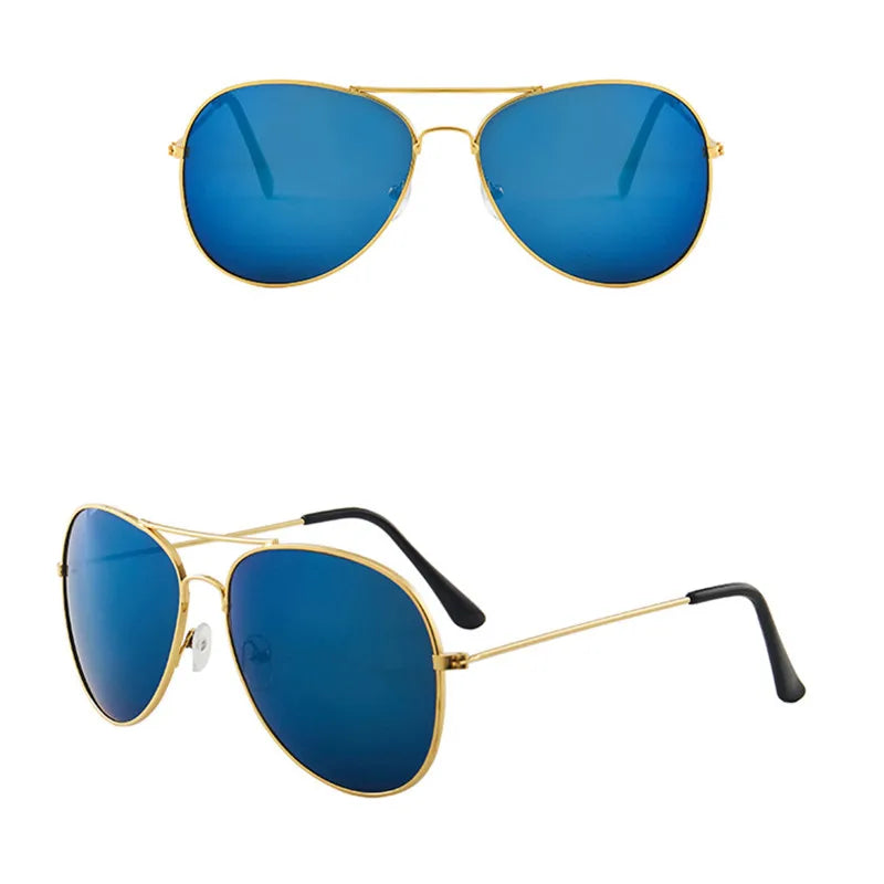 Fashion Brand Child Sunglasses Mirror Glasses Metal Pilot Sunglasses for Girl Boy Kids Sunglasses Children Glasses Goggles