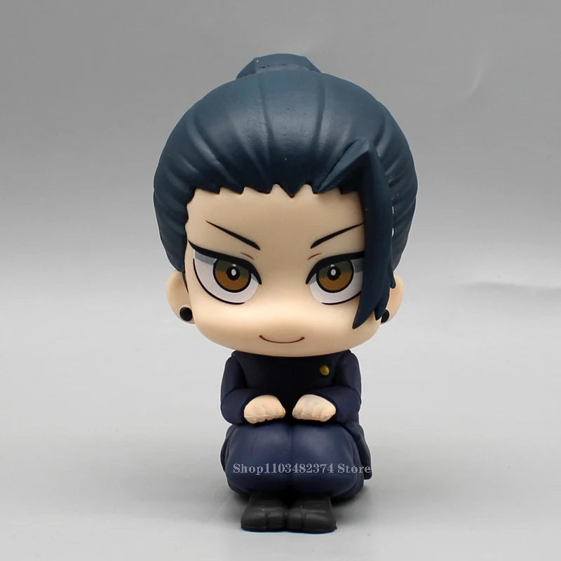10cm Jujutsu Kaisen Mini Figures Satoru Gojo Figure Action Geto Suguru Figurine Q Version Anime Model PVC Collection Toys Statue