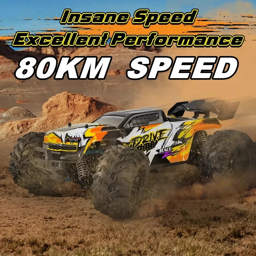 Super Brushless 80KM or 50KM/H 4WD RC Car With LED Remote Control Cars High Speed Drift Racing 4x4 Off Road Truck Kid Adult Toy