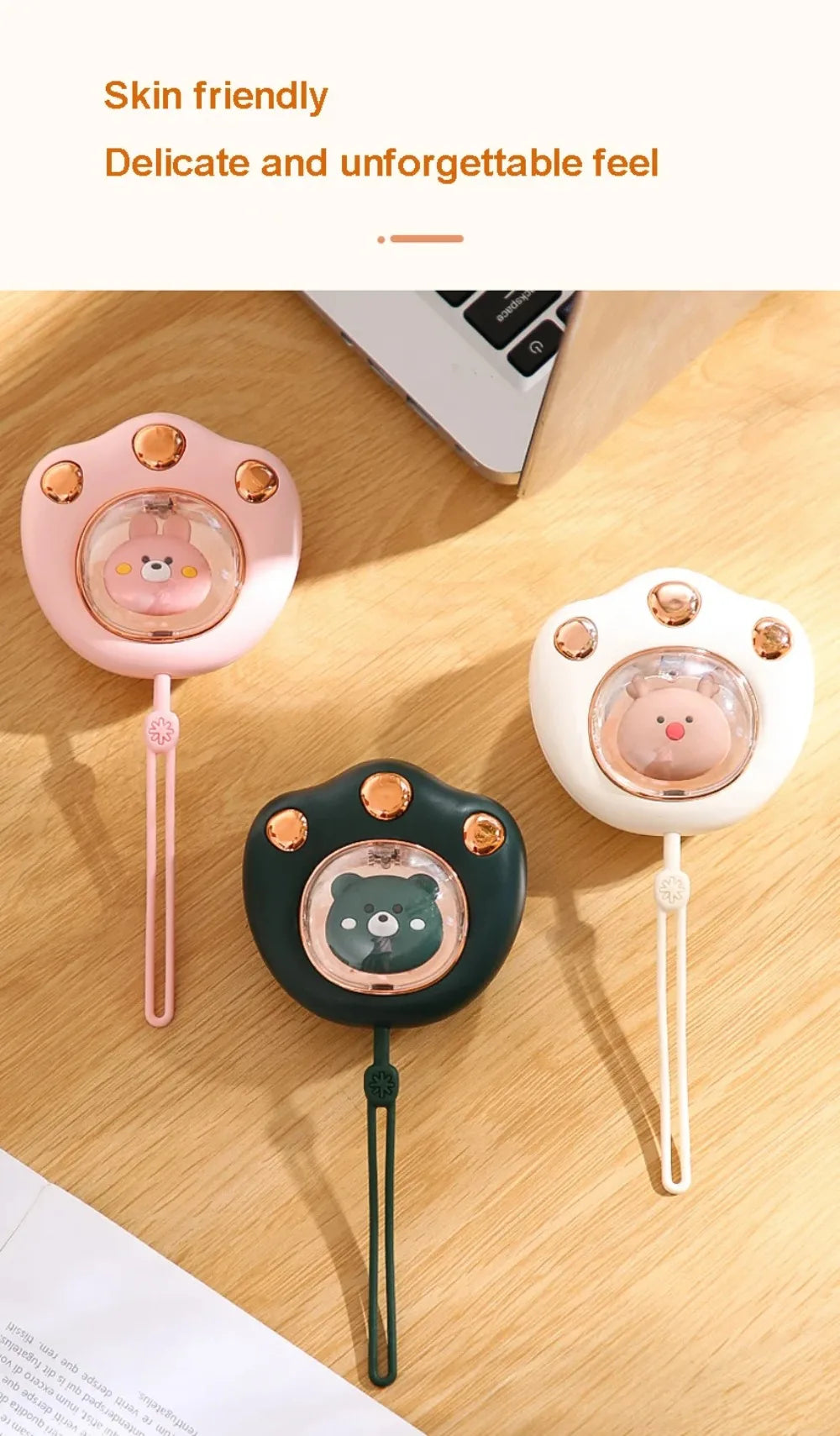 Mini Cat's Claw Hand Warmer Rechargeable Electric Heater 2 Temperatures Portable Cute Pockets Winter for Student Work USB Charge