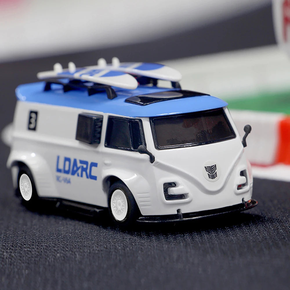 LDARC V64 1/64 MINI RC Simulated Electric Remote Control Model Car Tabletop Bus Vehicle RTR 2.4GHz Adults Children's Toys