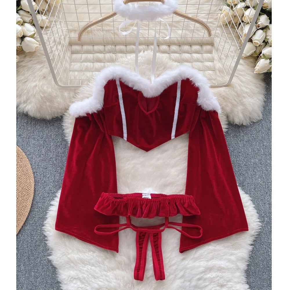 New In Christmas Red Short Dress Sexy Sequin Slim Bodycone Dress Strap Club Party Night Dress Rrotic Bunny Cosplay Mini Dress