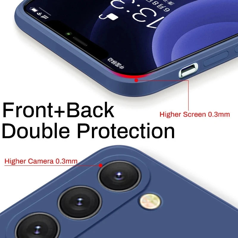 S23 S22 Ultra Plus Case Liquid Silicone Phone Case For Samsung Galaxy S23 S 23 S22 Ultra Plus S23Plus S23Ultra Soft Cover