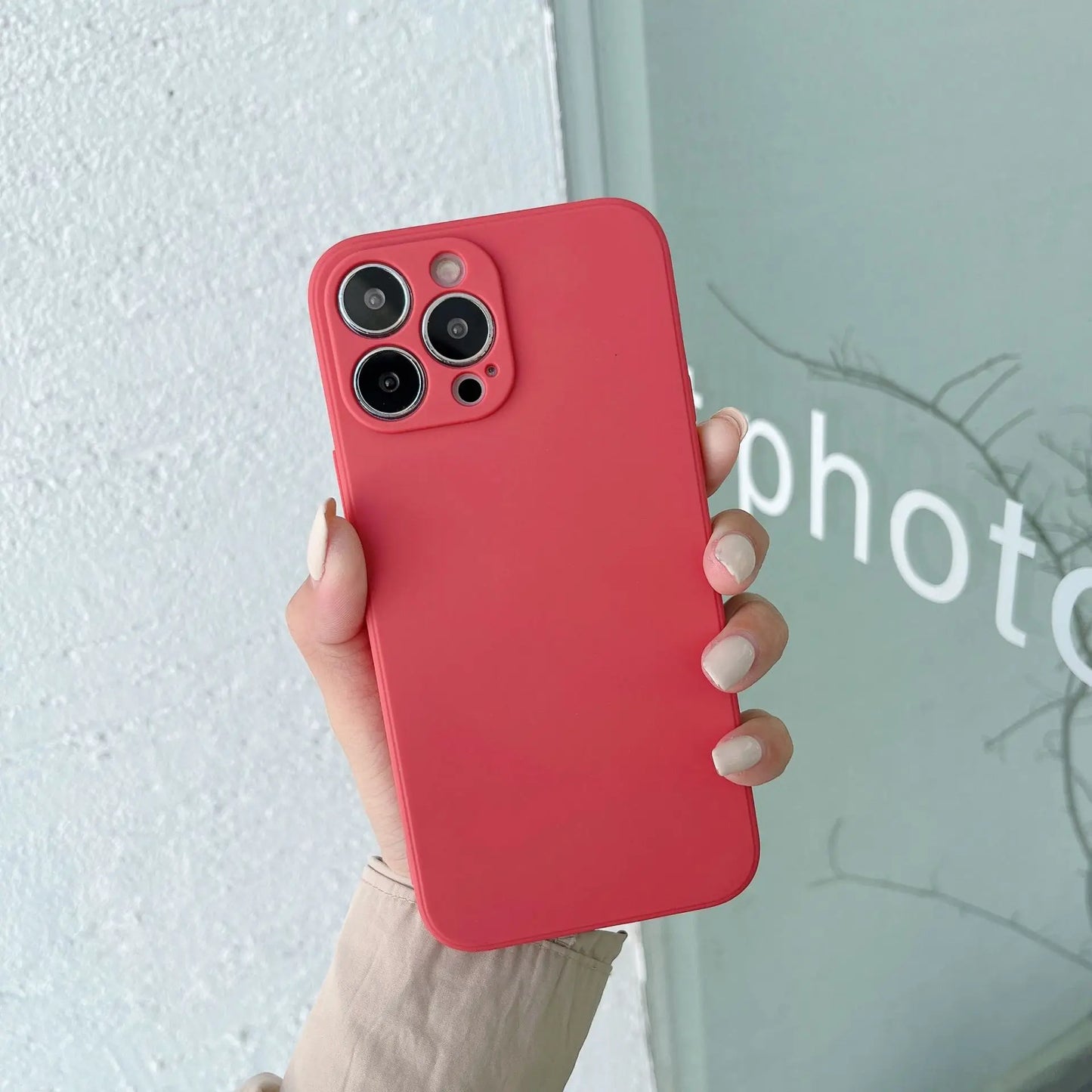 Original Square Liquid Silicone Phone Case For iPhone 16 15 14 13 11 12 Pro Max Mini X XS 7 8 Plus SE 2020 Shockproof Back Cover