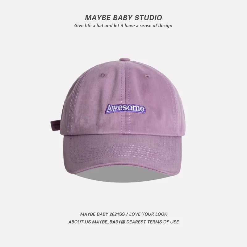 Spring Autumn Awesome Boys Girls Women Baseball Caps 2023 Dropshipping Letter Embroidered Men's Women's Cap Hip Hop Snapback Hat