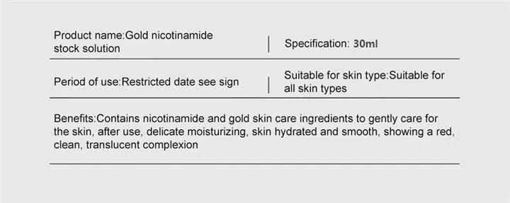 24k Gold Face Serum Brightening Skin Care Products Hyaluronic Acid Niacinamide Facial Nourish Smooth Care Beauty Health