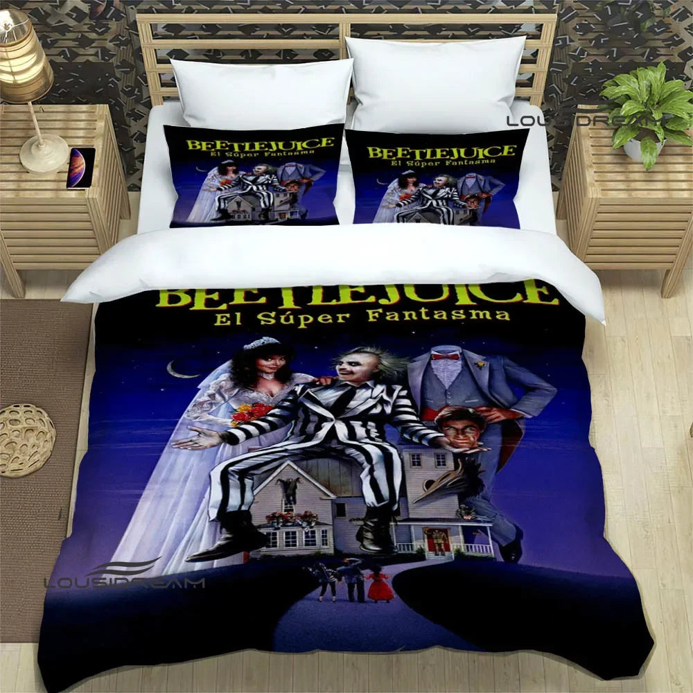 Horror movie B-Beetlejuice Bedding Sets exquisite supplies set duvet cover bed comforter set bedding set luxury birthday gift
