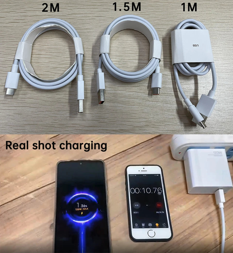 Usb Type C Cable Xiaomi Original Turbo Charge Cabo 120w 33w Fast Charging Cabo Mi 14 13 12t Pro 12 11 10t Redmi Note 10 Poco X6