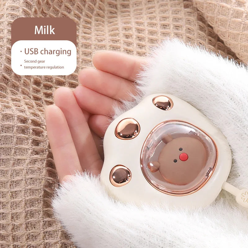 Xiaomi Hand Warmer Cute Cat Paw Rechargeable Built-in Battery For Students Adult Winer Fast Usb Heater For Camping Office School