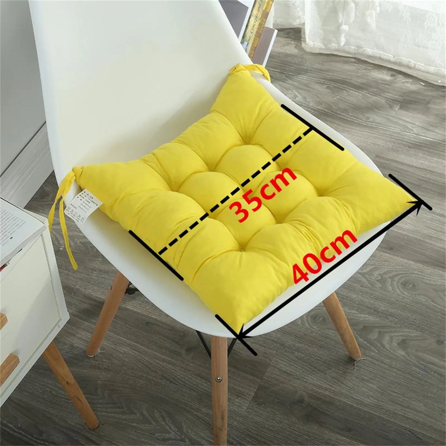 Solid Chair Cushion Square Mat Cotton Upholstery Soft Padded Cushion Pad Office Home Or Car Garden Sun Lounge Seat Cushion