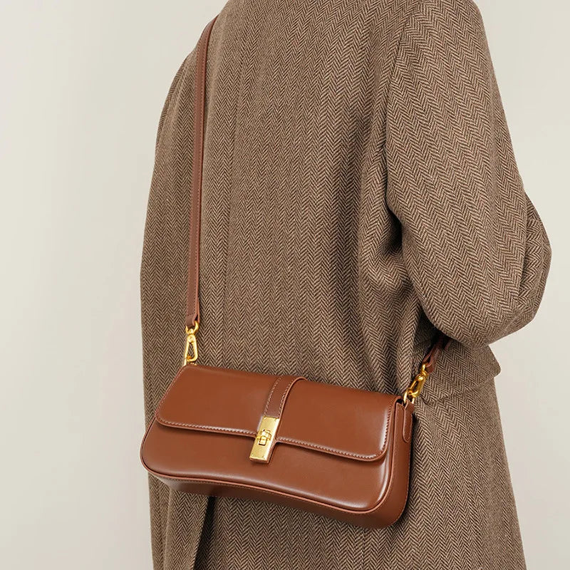 Jonlily Women Genuine Leather Shoulder Bag Female Fashion Handbag Totes Small Underarm Bag Casual Daybag Mini Purse -KG1313