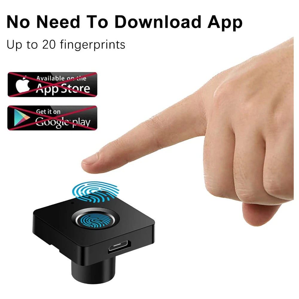 Smart Home Biometric Fingerprint Lock Hidden Drawer Electronic Lock Privacy File Storage Keyless Residential Security Protection