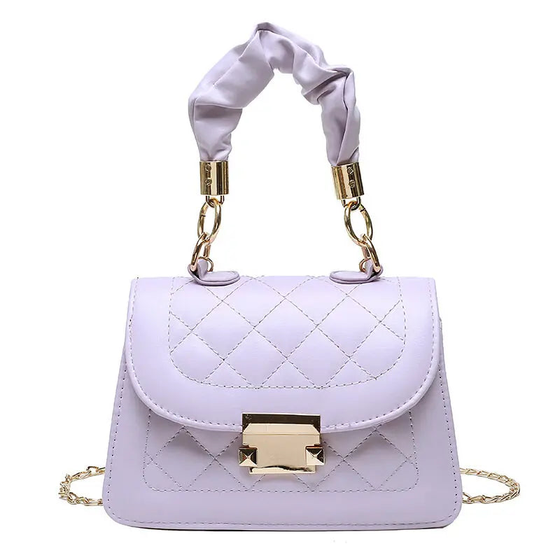Light Mature Style Small Solid Sling Bag for Wome Crossbody Korean Fashion Shoulder Bags Purses and Handbags