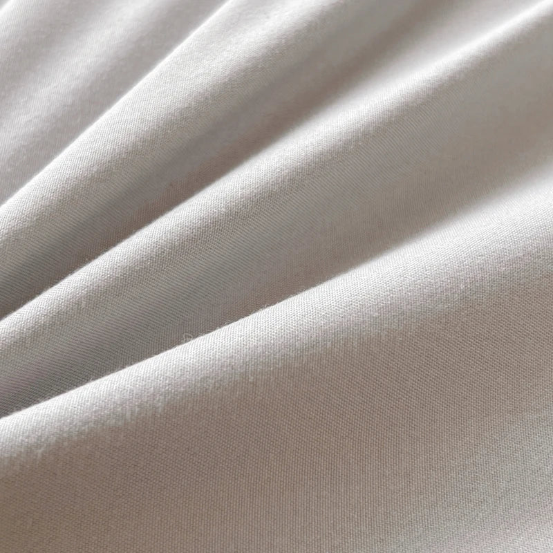 2-side Solid Color Brush Fabric Bed Set 4 Pieces Duvet Cover Pillowcase Bedding Set Bed Sheet Quilt Cover Single Queen King Size