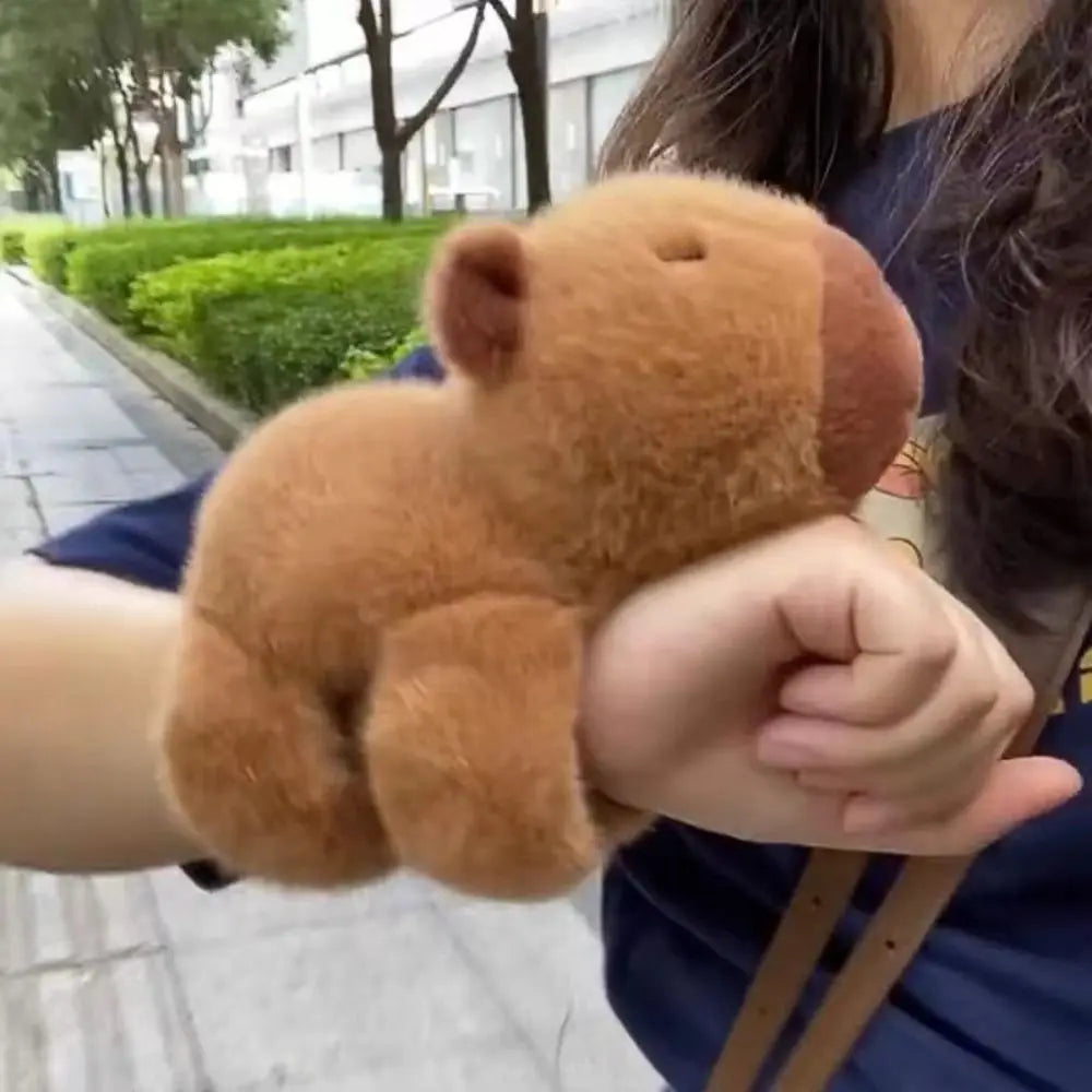 Animal Slap Bracelets Capybara Plush Toy Stuffed Animals Huggers Slap Toy Animal Wristband Interactive Toy Kids Gifts Birthday