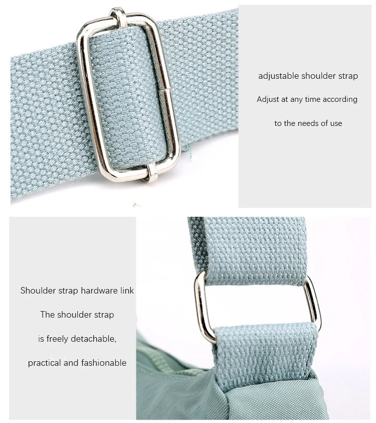Women's Messenger large capacity Shoulder Bag Polyester Fashion Cosmetic Bag Simple and Versatile Handbag Crossbody Bag