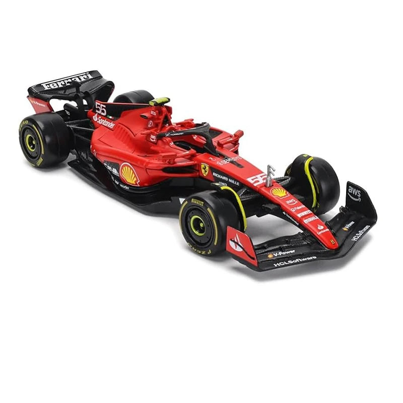 Bburago 1:43 F1 Model Car Mercedes Ferrari Redbull Racing SF23 AlpineA523 AlfaC43 Metal Diecast Verstappen Collectible Miniature