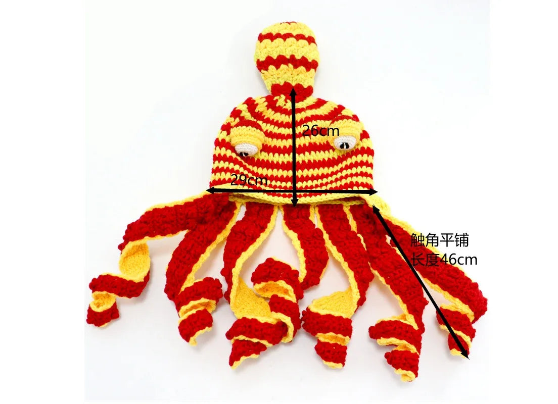 Hat Unisex Cthulhu Style Adult Party Funny Octopus Headgear Creative Holiday Gift Tricky Woolen Hat