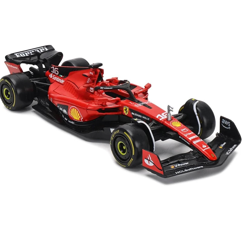 Bburago 1:43 F1 Model Car Mercedes Ferrari Redbull Racing SF23 AlpineA523 AlfaC43 Metal Diecast Verstappen Collectible Miniature