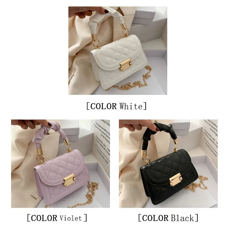 Light Mature Style Small Solid Sling Bag for Wome Crossbody Korean Fashion Shoulder Bags Purses and Handbags