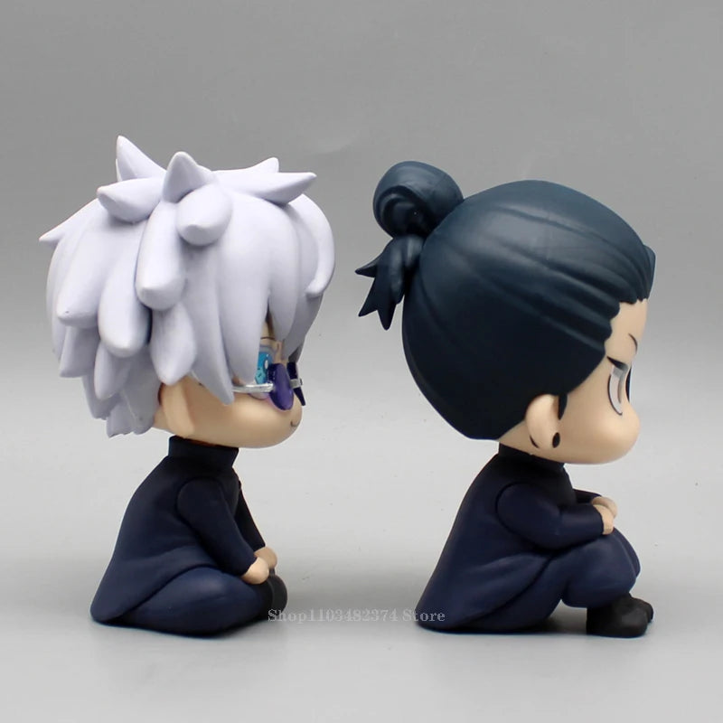 10cm Jujutsu Kaisen Mini Figures Satoru Gojo Figure Action Geto Suguru Figurine Q Version Anime Model PVC Collection Toys Statue