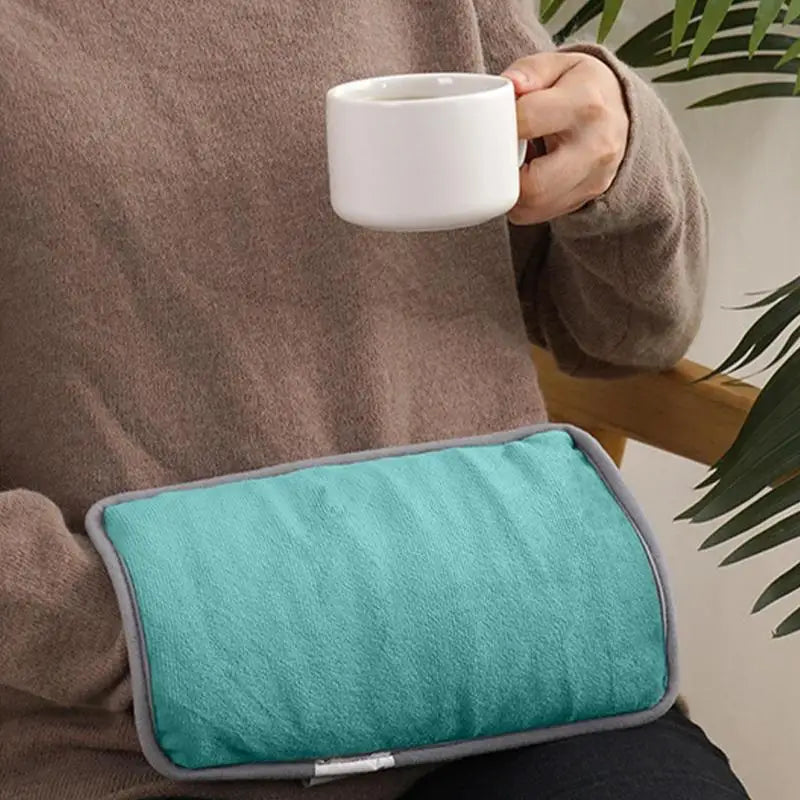 Rechargeable USB Heating Hand Muff Warmer Electric Heated Pad Hand Warmer Easy To Carry For Home Office Outdoor and hiking
