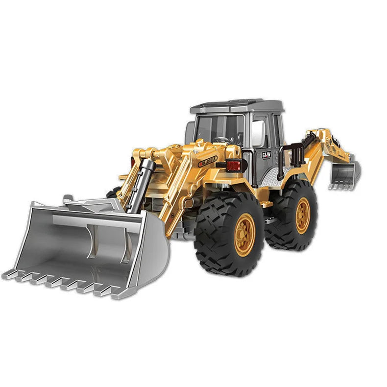 Diecasts Mini Tractor Excavator Crane Bulldozer Toy Boy Car Vehicle Toys Models Dump Truck Alloy+Plastic Education Wholesale