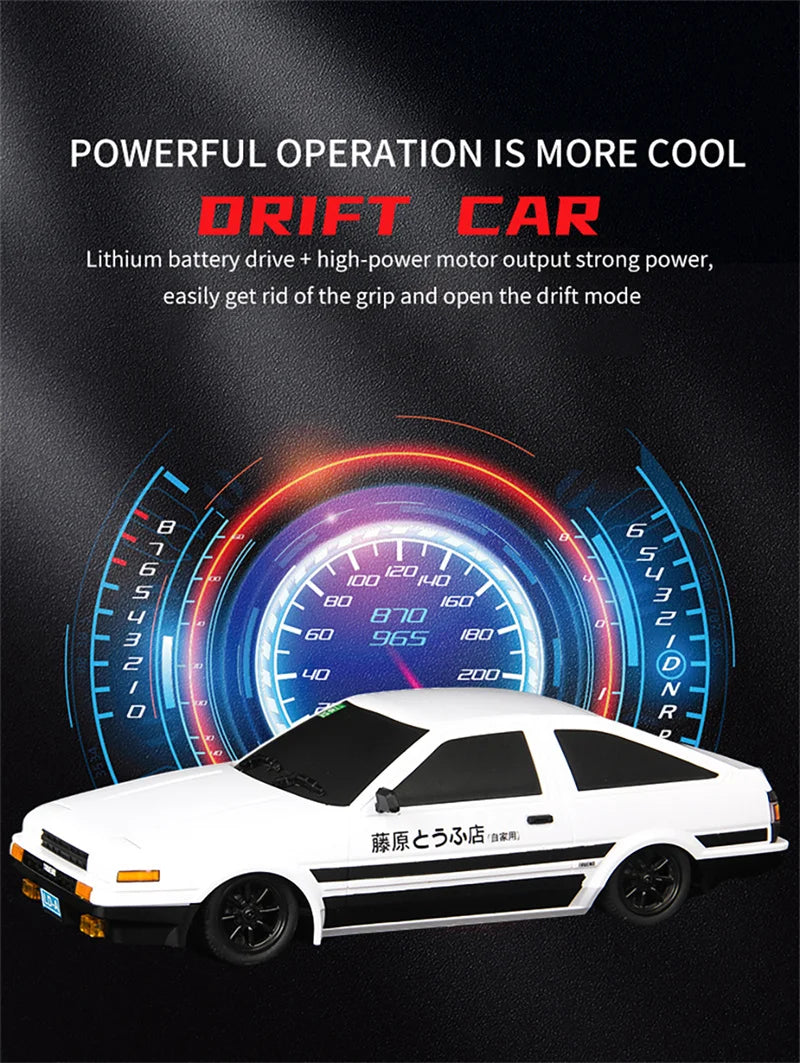 Skymaker AE86 Model LD1801 RX-7 FC LD1802 1:18 RC Drift Car 1/18 2.4G Remote Control ESP Gyroscope LED Mini RC Racing Car Toys