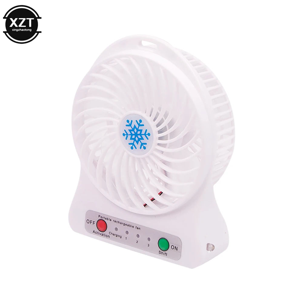 USB Mini Fan Handheld Fan Desktop Fan Portable USB Charging Fan Office Travel Dormitory Multi-color Options