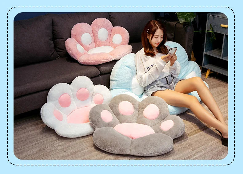 Cat Paw Chair Cushion Lovely Cat Paw CushionCat Paw Shape Chair Cushion Cozy Seat Pad Floor Cushion Seat Pillow