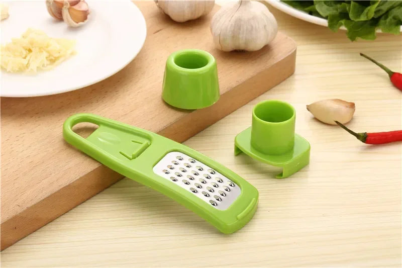 New Ginger Garlic Crusher Press Garlic Grinding Grater Cutter Peeler Manual Garlic Mincer Chopping Tool Kitchen Accessories