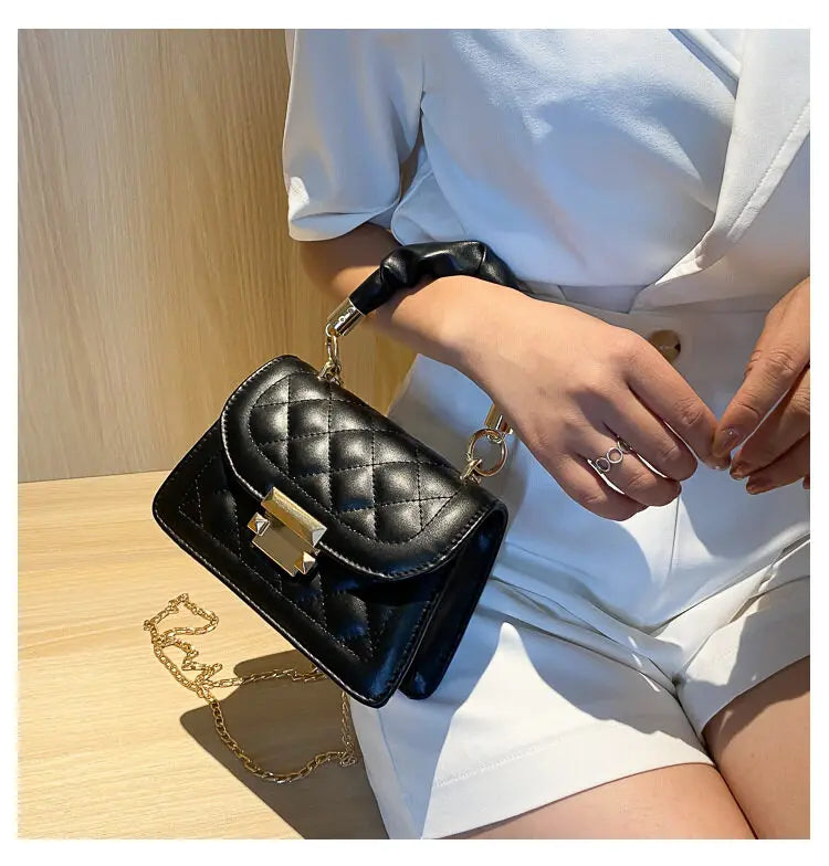 Light Mature Style Small Solid Sling Bag for Wome Crossbody Korean Fashion Shoulder Bags Purses and Handbags