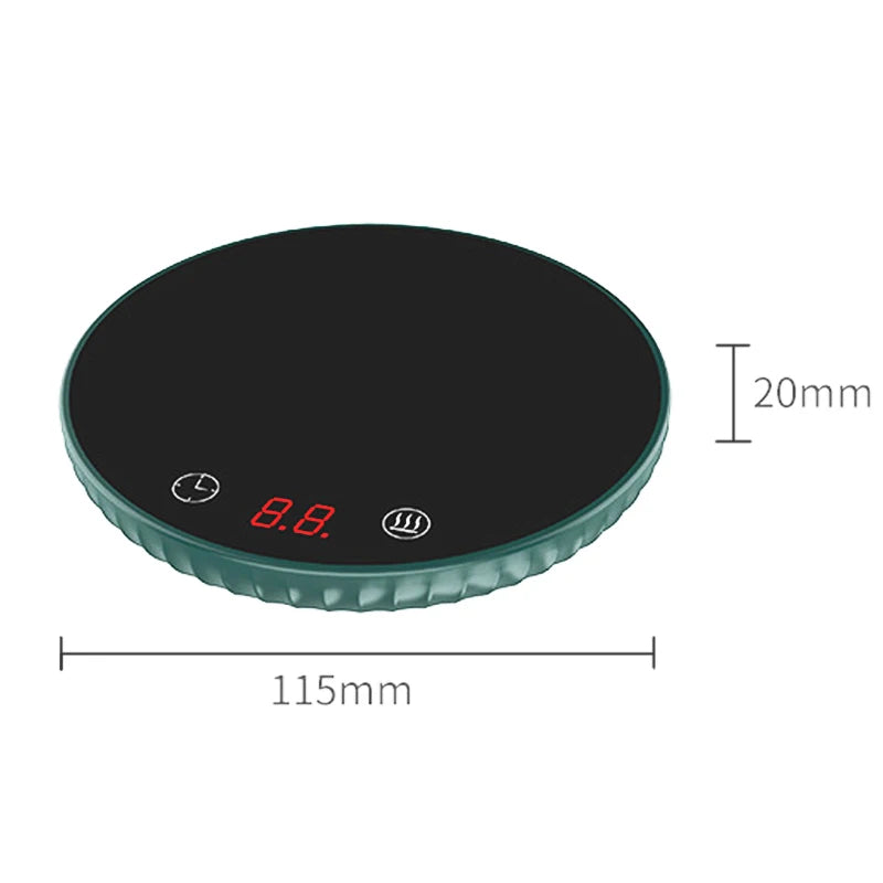 Mug Cup Warmer Coffee Milk Tea Water Cup Heating Electric Touch Pad Temperature Adjustable Hot Tea Maker Heater Warmer EU Plug