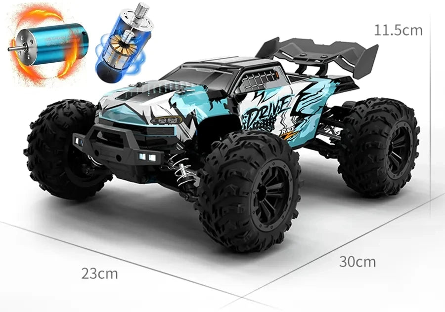 Super Brushless 80KM or 50KM/H 4WD RC Car With LED Remote Control Cars High Speed Drift Racing 4x4 Off Road Truck Kid Adult Toy