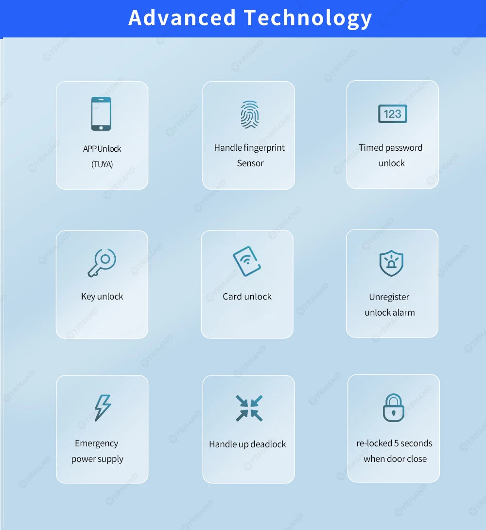 smart home cerradura inteligente tuya smart door lock safe fingerprint locker keyless entry digital door lock home apartment