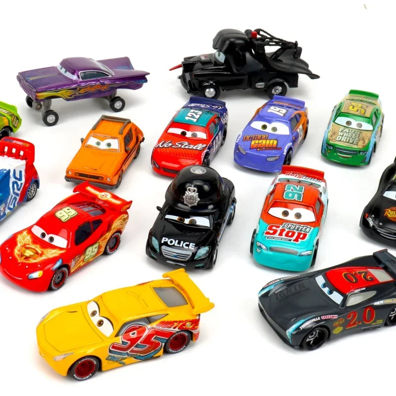 Children Toys Car Disney Pixar Cars 3 Lightning McQueen Jackson Storm Mater 1:55 Diecast Metal Alloy Model Car Kid Gift
