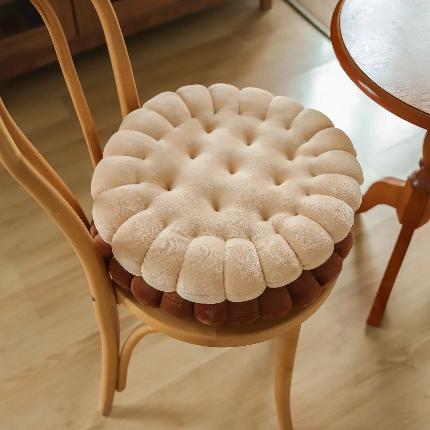 INS Cookie Biscuit Cushion Soft Cute Throw Pillow Square Circle Thicken Seat Decorative Flooring for Living Room Household Chair