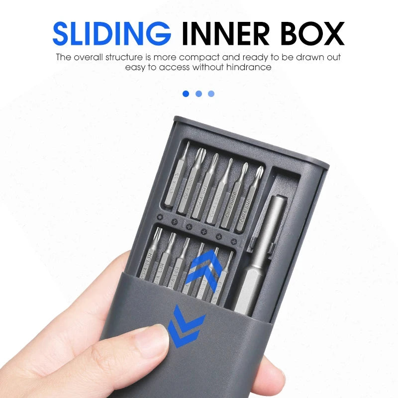 Precision Screwdriver Set 25 in 1 Mini Repair Tool Kit Torx Phillips Magnetic Screw Driver Bits for Xiaomi Iphoine Laptop Watch