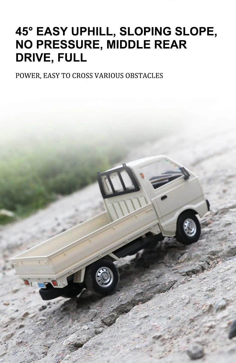WPL D12 1:10 / 1:16 RC CAR Simulation Drift Climbing Truck LED Light Haul Cargo Remote Control Electric Toys For Children