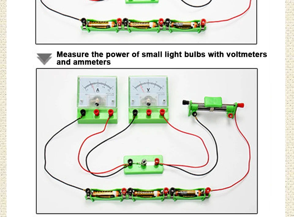 Physics Labs Circuit Learning Kit Basic Electricity Discovery Principles Kit for School Teacher Student Science Study Parallel