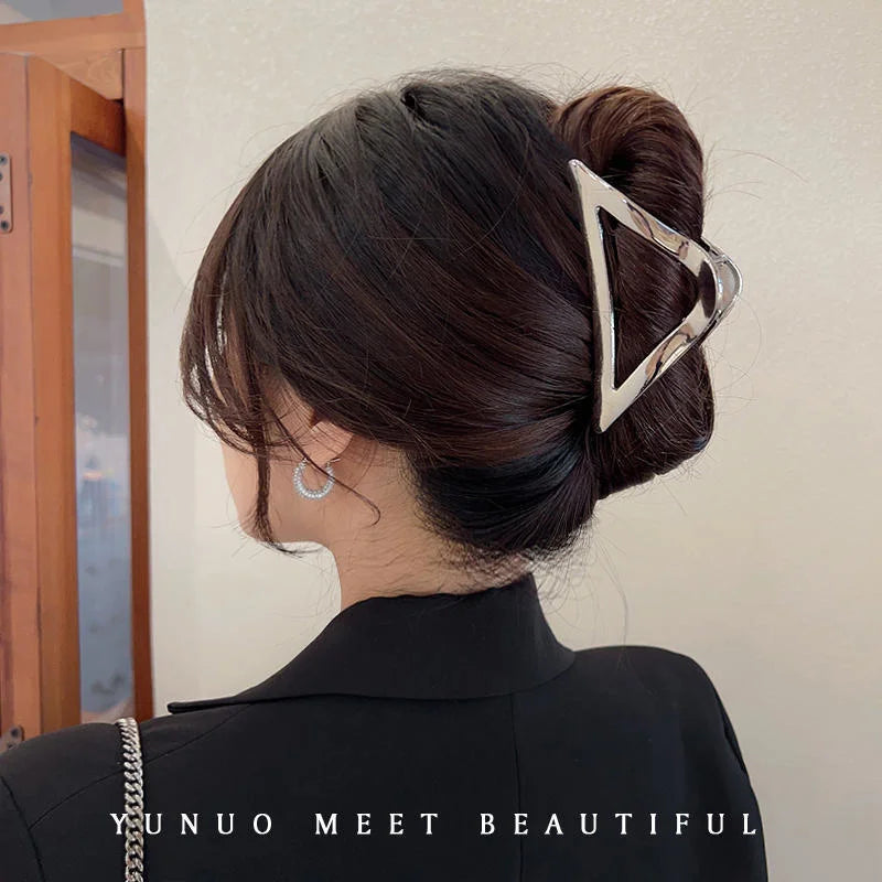 Fashion Geometric Metal Hair Claw Clips for Women Vintage Hair Clamps Crab Headband Hairpin Girls Hair Accessories Headwear