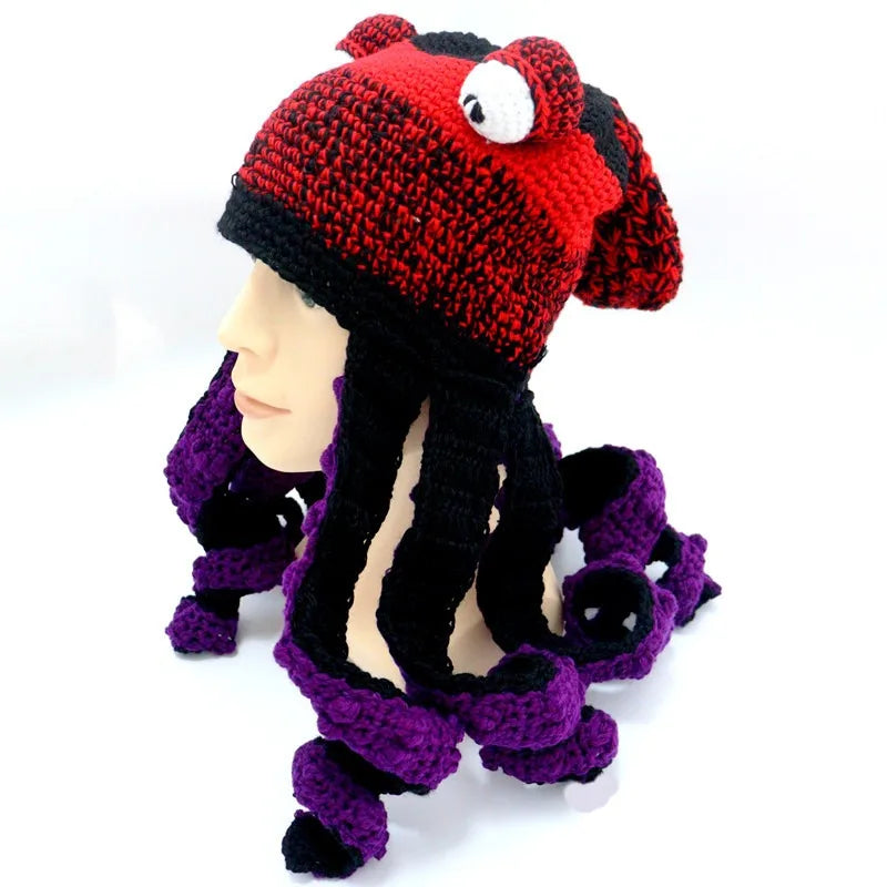 Hat Unisex Cthulhu Style Adult Party Funny Octopus Headgear Creative Holiday Gift Tricky Woolen Hat