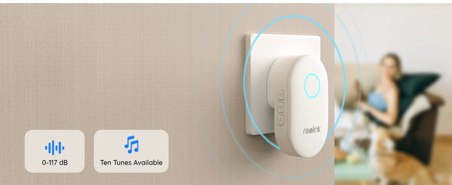 Reolink 2K+ WiFi Video Doorbell Smart Outdoor Home Video Intercom Human Detection Wired PoE Door Bell with Chime Support Alexa