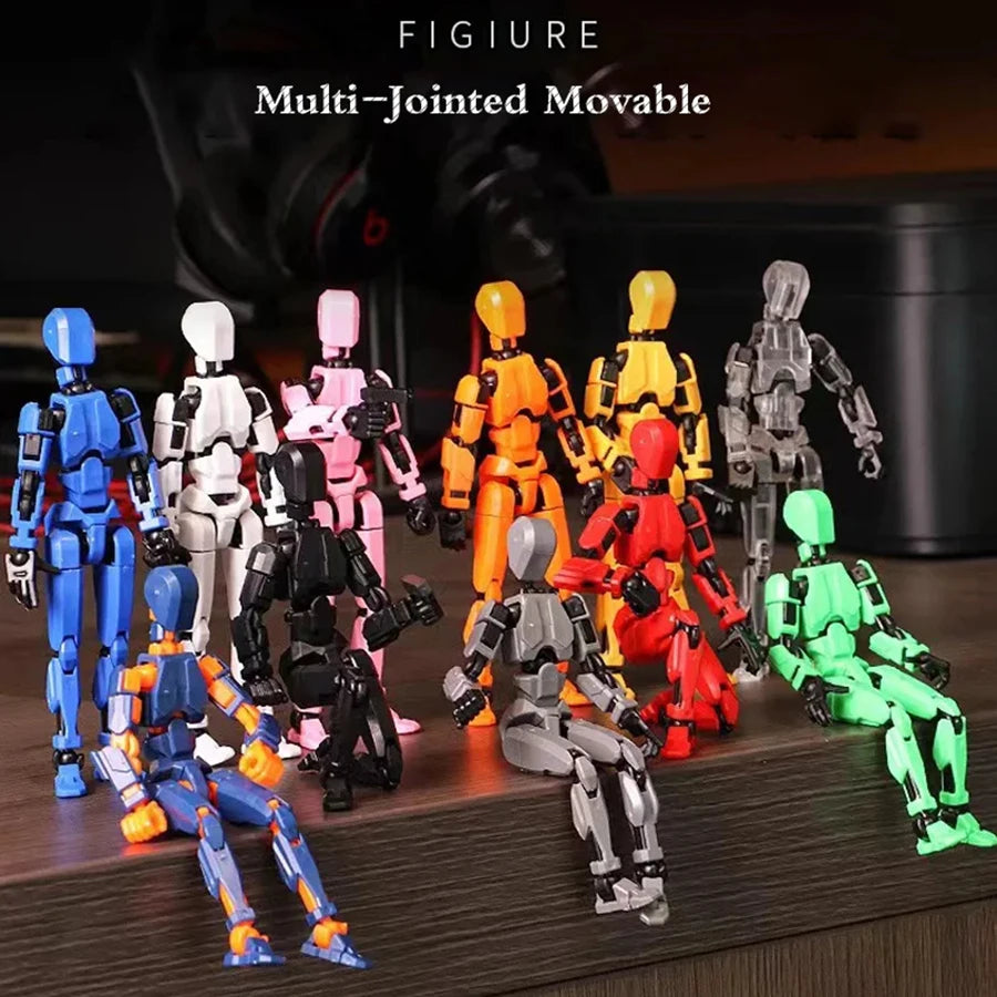 1PC Multi-Jointed Movable Shapeshift Robot Titan 13 Action Figures 3D Printed Mannequin Dummy Toys Kids Adults Children Game