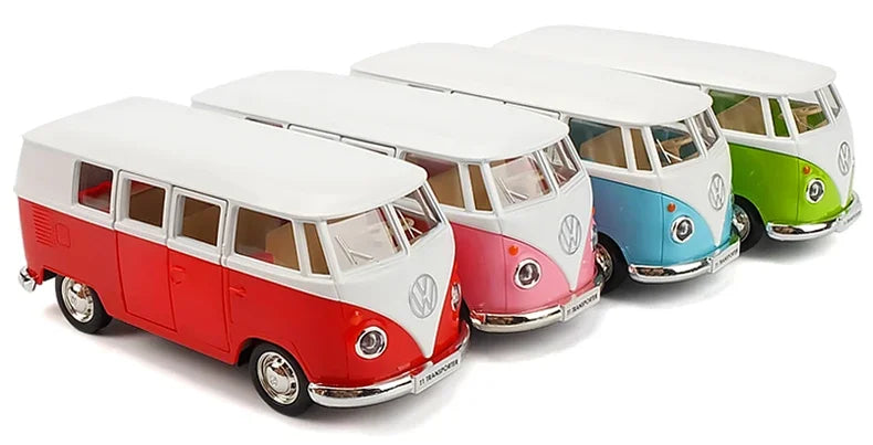 1:36 Volkswagen T1 Bus Miniature Car VW Toys Alloy Diecasts Diecasts Scale Metal Collection Car Model Vehicles Kids Toy Car X23