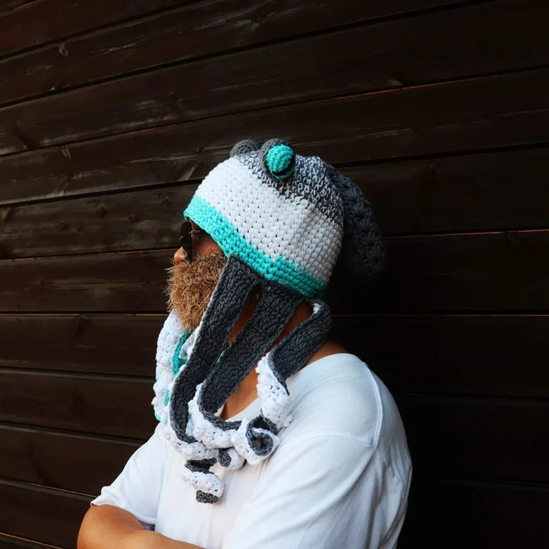 Hat Unisex Cthulhu Style Adult Party Funny Octopus Headgear Creative Holiday Gift Tricky Woolen Hat