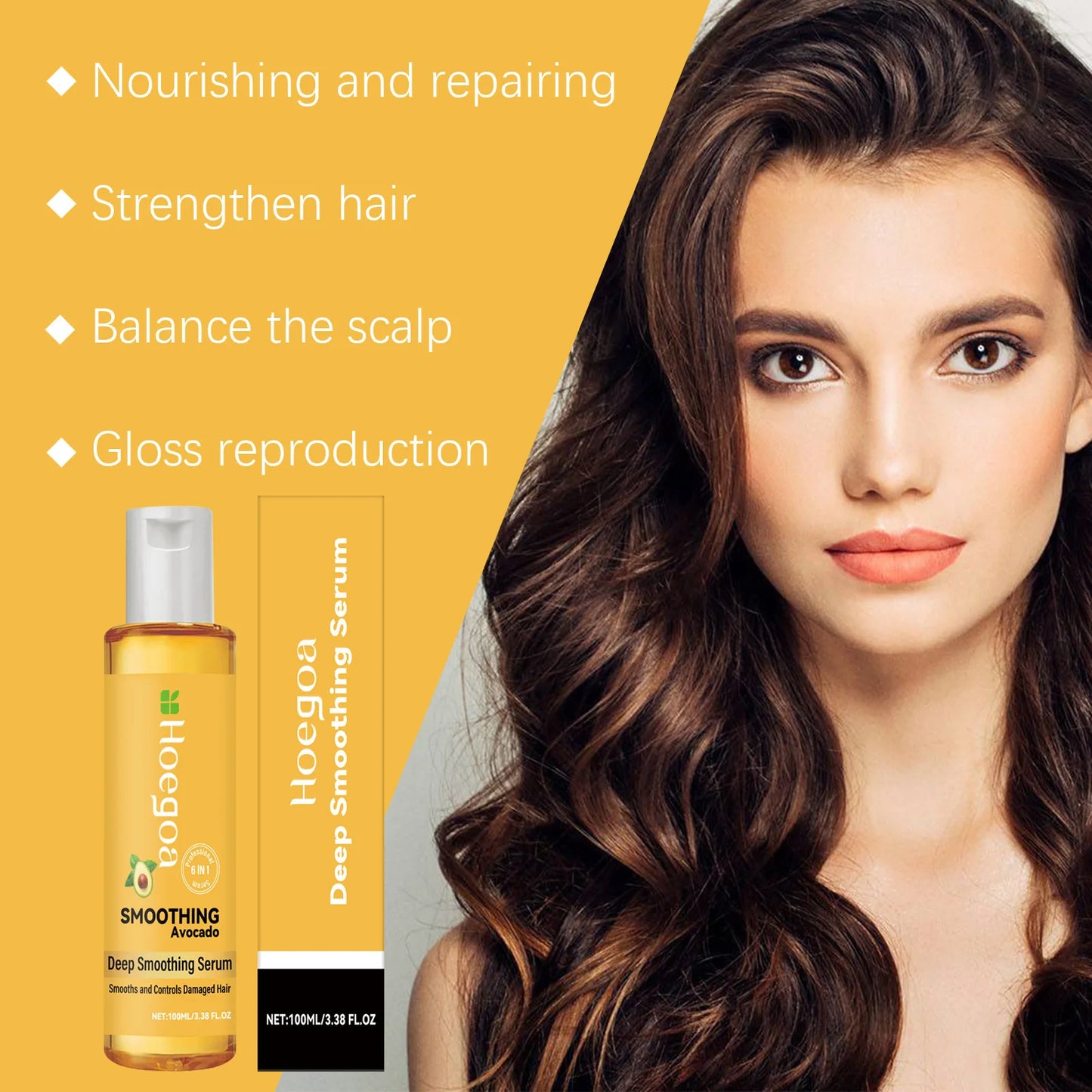 Avocado Hair Essential Oil Massage Scalp Reducing Loss Prevent Baldness Repair Damage Nourishing Regrow Vitamin Hair Care Serum