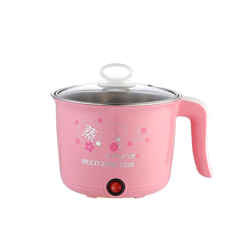 Multifunction Mini Electric Cooker 1-2 People Portable Hot Pot Multi Ramen Pot Mini Rice Cook Home Kitchen Appliance Korea 220V